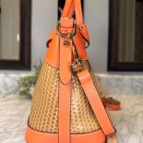 Dooney & Bourke Orange and Brown Satchel NWOT - Picture 7 of 10